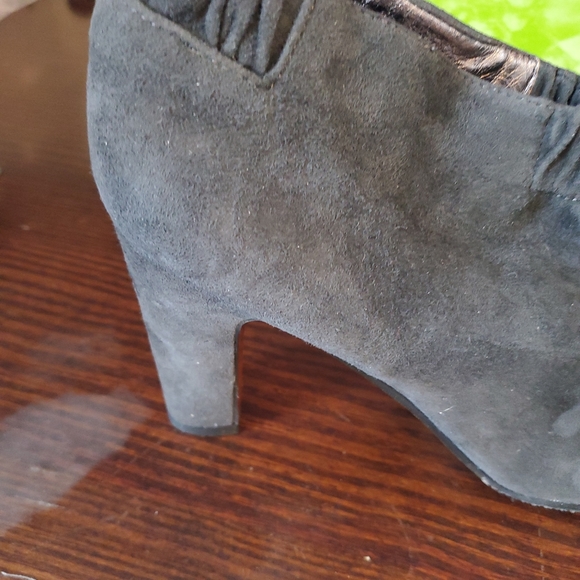 Womens Sam Edelman Grey Pewter Suede Bootie Heels, Simone sz 10 New in Box - Picture 13 of 16